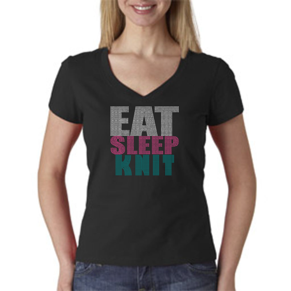 Eat Sleep Knit Sparkle Gear