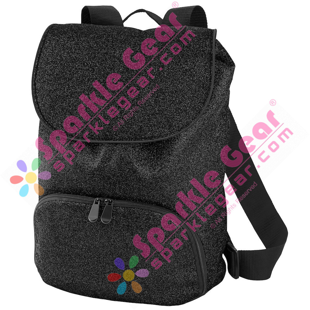 black glitter backpack