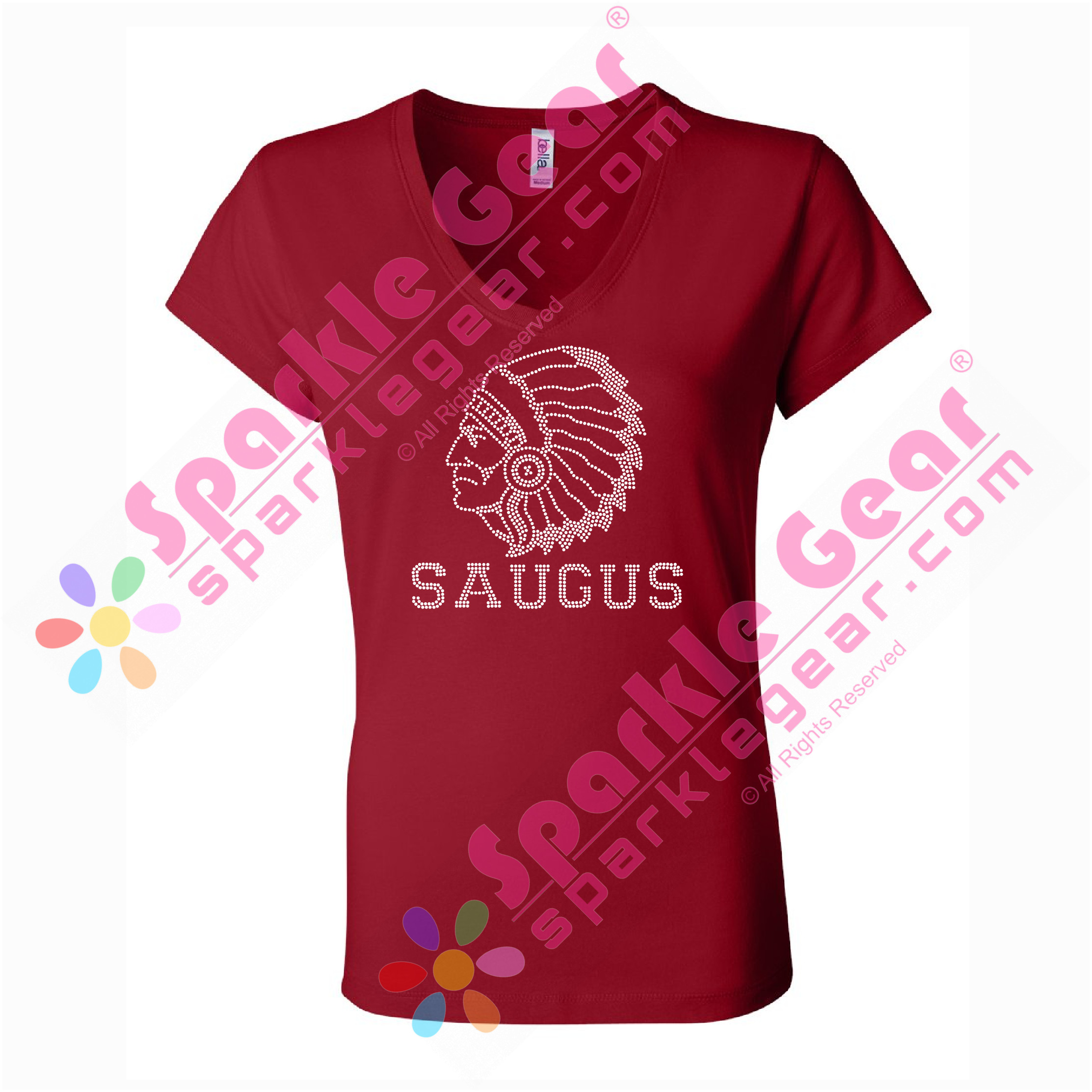 Saugus Single Color Indian Chief Large Sparkle Gear