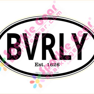 Beverly Town Euro-Oval Decal