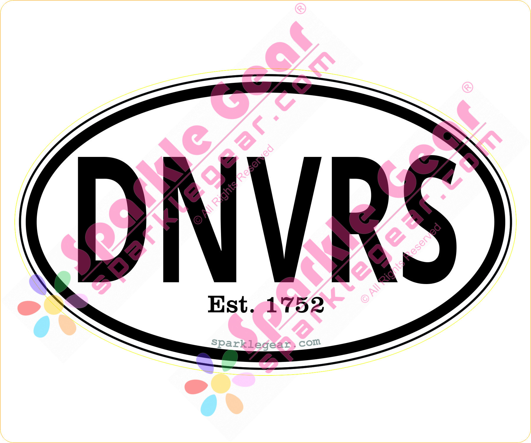 Danvers Town Euro-Oval Decal