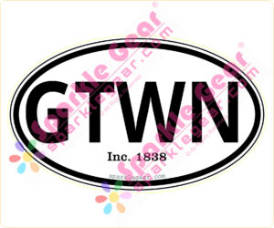 Georgetown Town Euro-Oval Decal