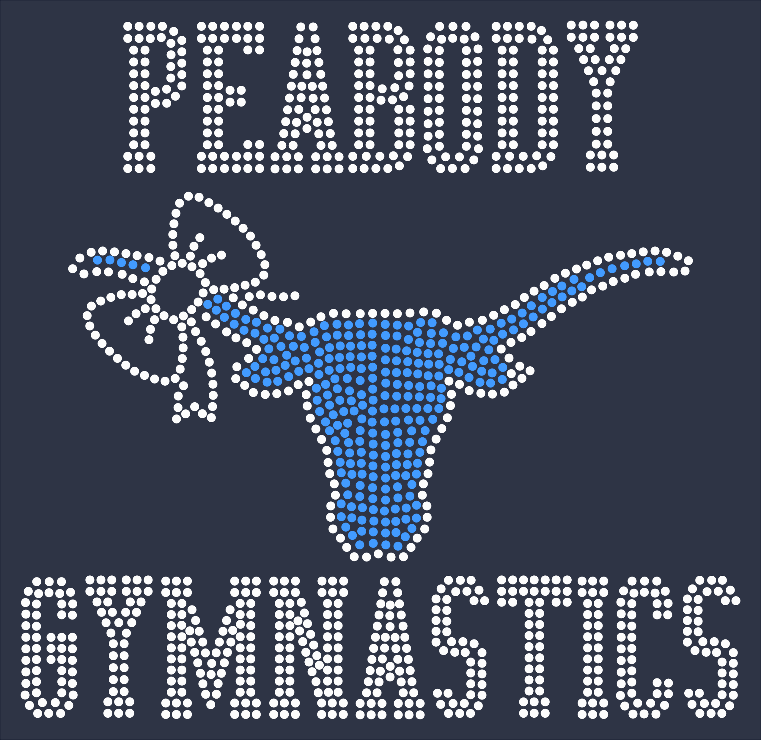 Peabody Gymnastics Bull with a Bow