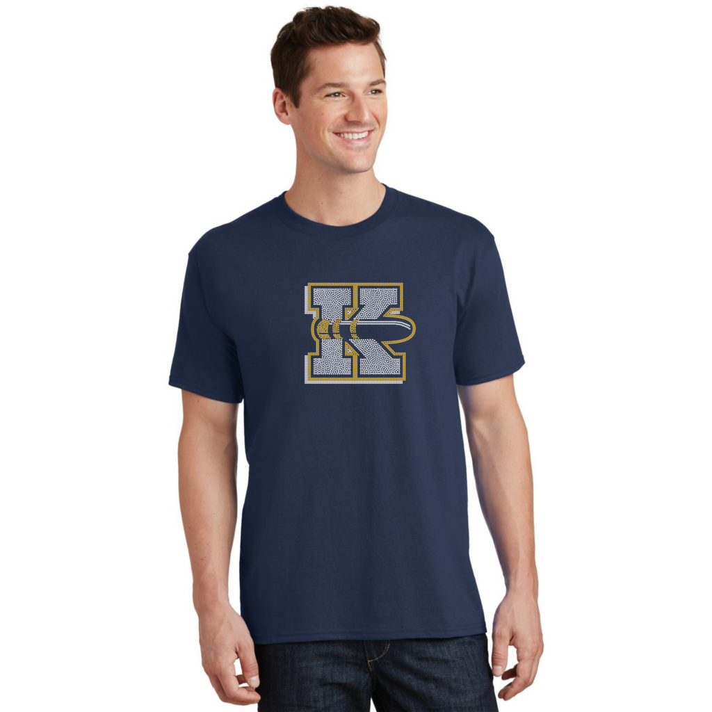 Knoxville Blue Bullets Large K Logo - Sparkle Gear