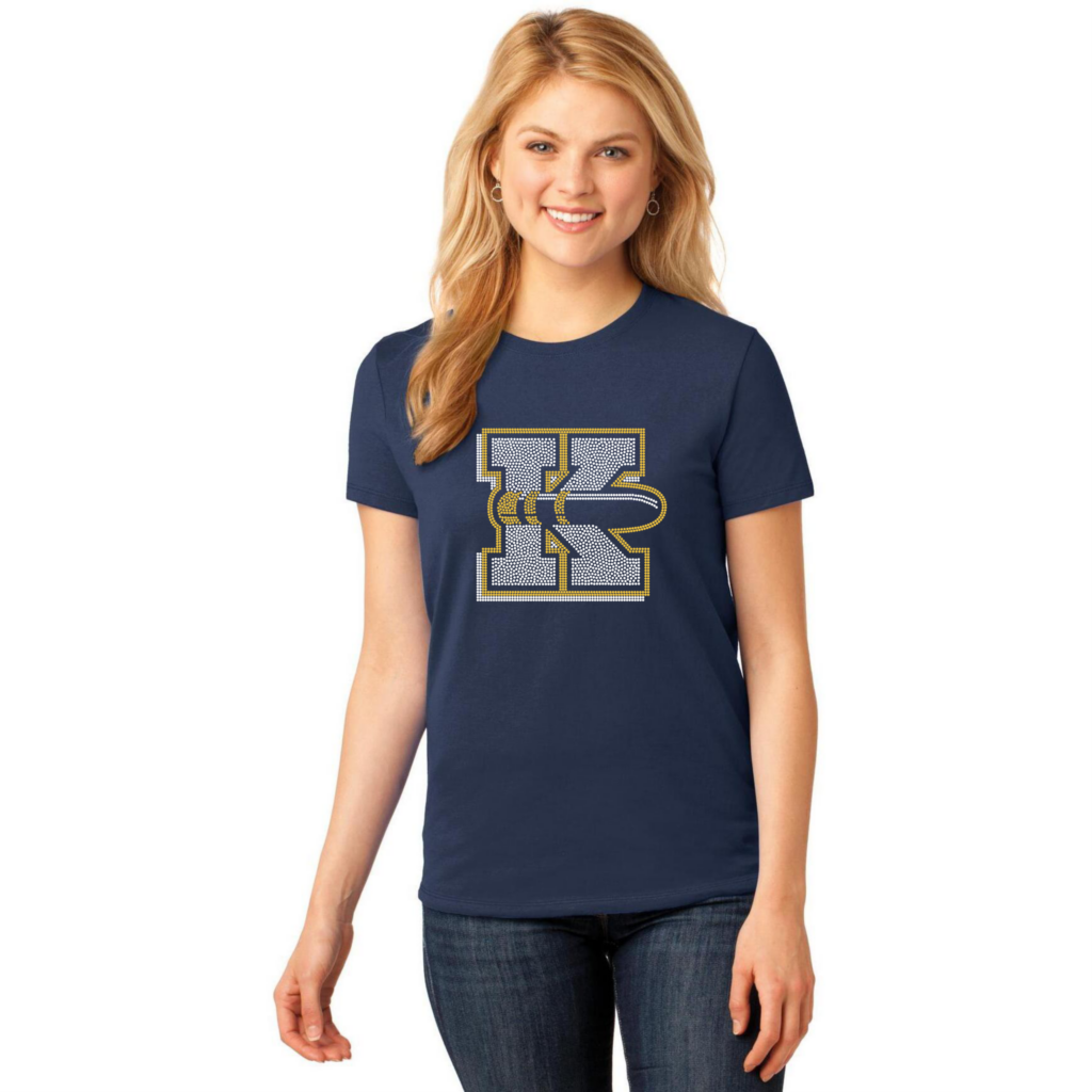 Knoxville Blue Bullets Large K Logo - Sparkle Gear