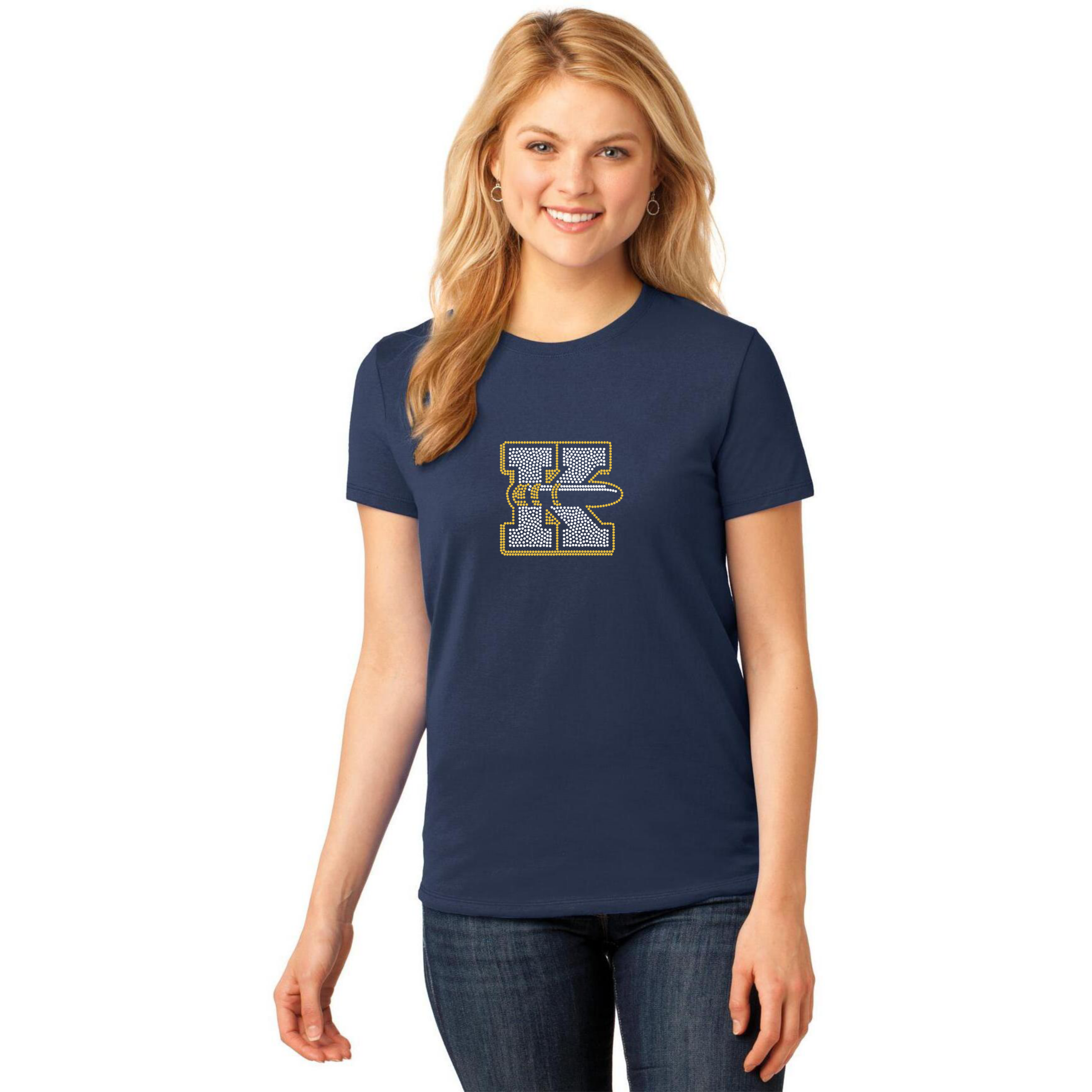 Knoxville Blue Bullets Small K Logo - Sparkle Gear