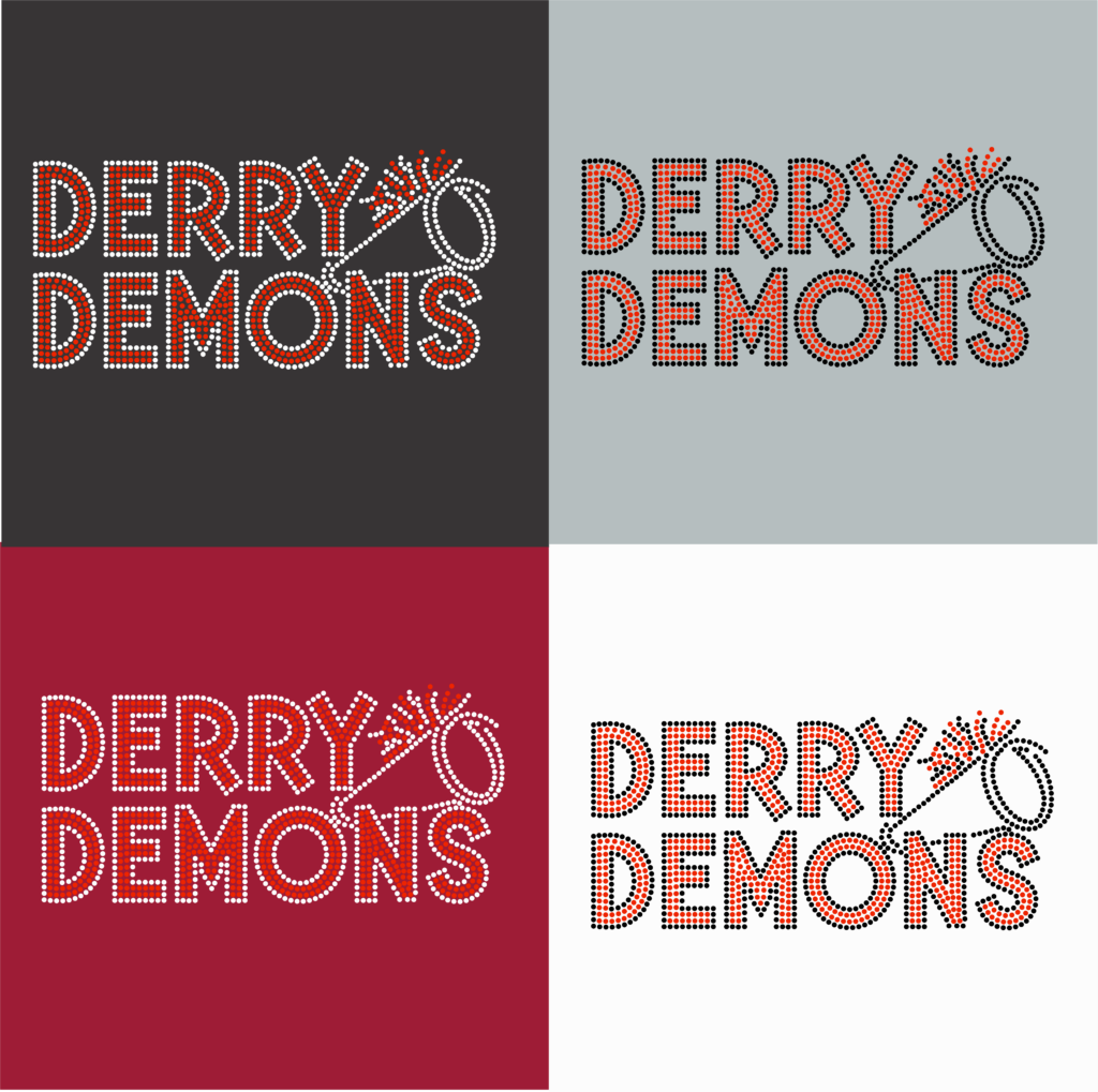 Derry Demons with a Pom Megaphone Sparkle Gear