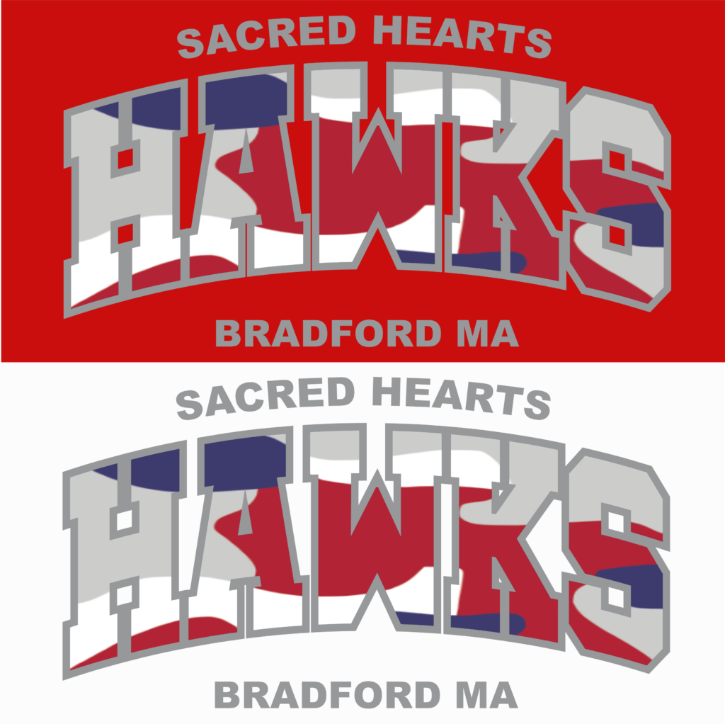 Sacred Hearts Tri Colored HAWKS Sparkle Gear