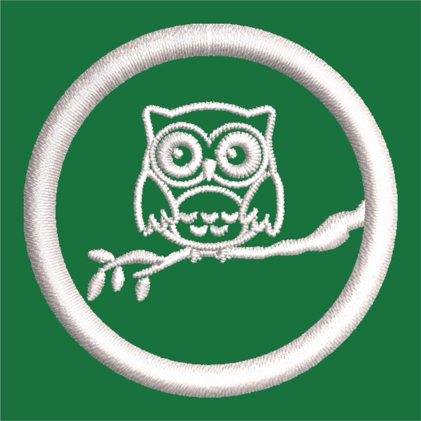 Page School Owl for Hats and Beanies