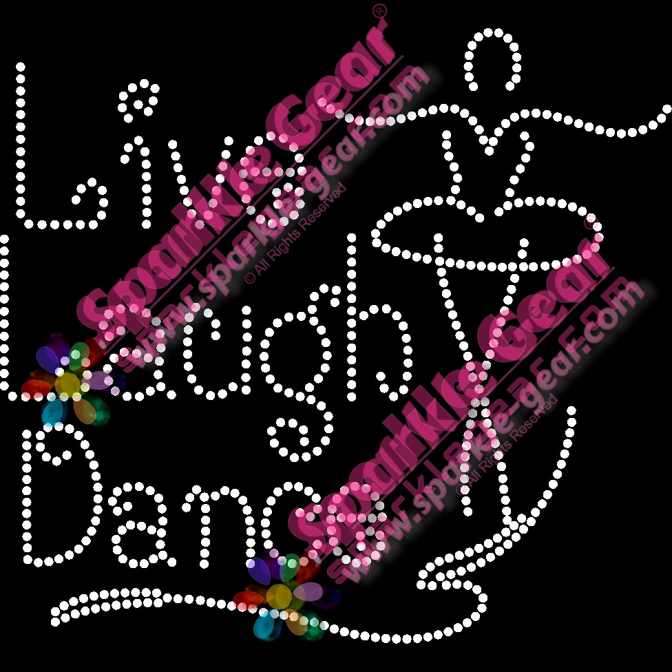 Live Laugh Dance Stick Figure - Sparkle Gear