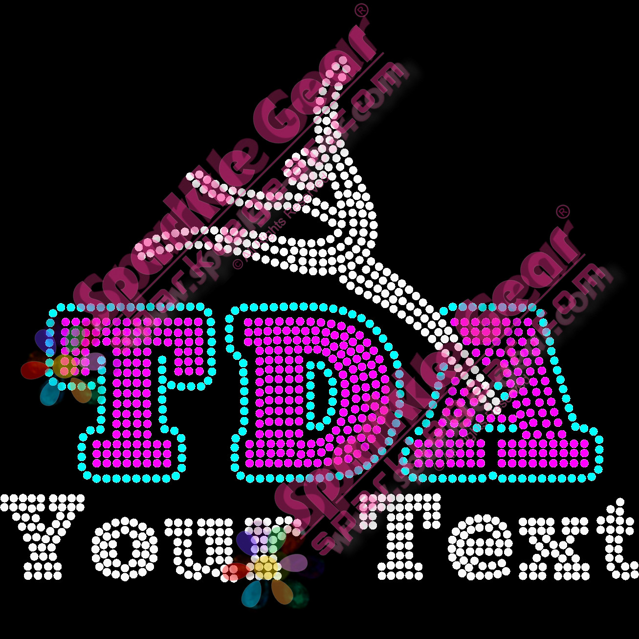 The Dance Academy TDA with Dancer and Custom Text - Sparkle Gear
